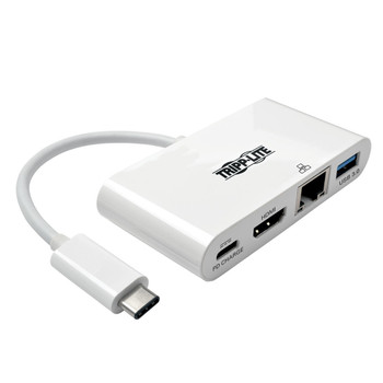 Tripp Lite U444-06N-H4GU-C USB C USB C + USB A + HDMI White video cable adapter Tripp Lite U444-06N-H4GU-C USB C USB C + USB A + HDMI White video cable adapter