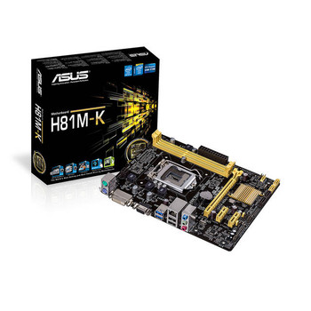 Asus H81M-K LGA1150/ Intel H81/ DDR3/ SATA3&USB3.0/ A&GbE/ MicroATX Motherboard Asus H81M-K LGA1150/ Intel H81/ DDR3/ SATA3&USB3.0/ A&GbE/ MicroATX Motherboard