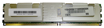 43X5061 - IBM 4GB(1X4GB)667MHz PC2-5300 240-Pin Quad Rank DIMM CL5 ECC FULLY BUFFERED DDR2 SDRAM IBM Memory for BladeCenter & SYS 43X5061 - IBM 4GB(1X4GB)667MHz PC2-5300 240-Pin Quad Rank DIMM CL5 ECC FULLY BUFFERED DDR2 SDRAM IBM Memory for BladeCenter & SYS