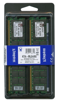 KTH-MLG4/8G - Kingston 8GB (2x4GB) 400Mhz PC2-3200 ECC Registered DDR2 SDRAM Dimm Memory Kit for HP Proliant Server KTH-MLG4/8G - Kingston 8GB (2x4GB) 400Mhz PC2-3200 ECC Registered DDR2 SDRAM Dimm Memory Kit for HP Proliant Server