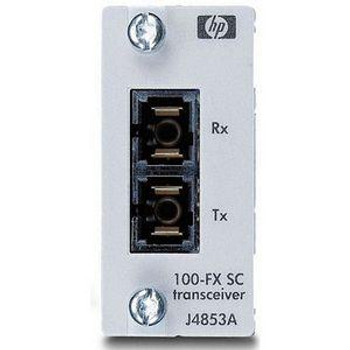 J4853A - HP ProCurve 100Base-FX SC 2-Ports 100MBps Fast Ethernet Transceiver Plug-in Module J4853A - HP ProCurve 100Base-FX SC 2-Ports 100MBps Fast Ethernet Transceiver Plug-in Module