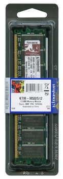 KTM-M50/512 - Kingston 512MB PC3200 DDR-400MHz non-ECC Unbuffered CL3 184-Pin DIMM Memory Module KTM-M50/512 - Kingston 512MB PC3200 DDR-400MHz non-ECC Unbuffered CL3 184-Pin DIMM Memory Module