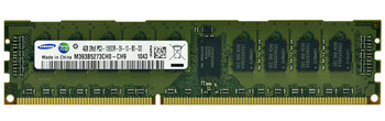 M393B5273CH0-CH9 - Samsung 4GB 1333MHz PC3-10600 CL9 2RX8 ECC Registered DDR3 SDRAM 240-Pin DIMM Memory Module