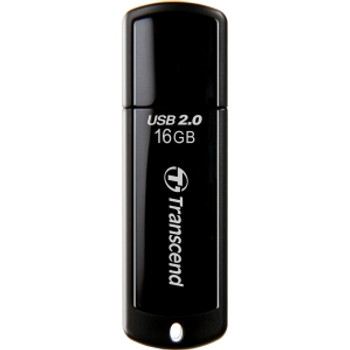 TS16GJF350 - Transcend JetFlash 350 16 GB USB 2.0 Flash Drive - Black - External