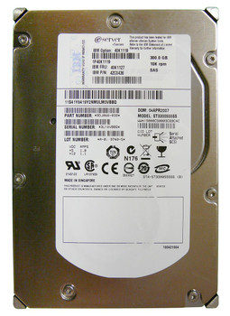 40K1127 - IBM 300GB 10000RPM 3.5-inch Hot Swapable LFF SAS 3GB/s Hard Drive with Tray 40K1127 - IBM 300GB 10000RPM 3.5-inch Hot Swapable LFF SAS 3GB/s Hard Drive with Tray