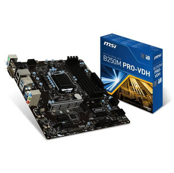 MSI B250M PRO-VDH LGA1151/ Intel B250/ DDR4/ SATA3&USB3.1/ M.2/ A&GbE/ MicroATX Motherboard