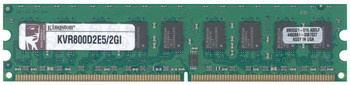 KVR800D2E5/2GI - Kingston 2GB PC2-6400 DDR2-800MHz ECC Unbuffered CL5 240-Pin DIMM Dual Rank Memory Module (Intel Validated) KVR800D2E5/2GI - Kingston 2GB PC2-6400 DDR2-800MHz ECC Unbuffered CL5 240-Pin DIMM Dual Rank Memory Module (Intel Validated)