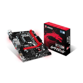 MSI H110M GAMING LGA1151/ Intel H110/ DDR4/ SATA3&USB3.1/ A&GbE/ MicroATX Motherboard