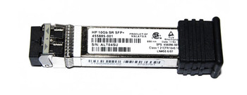 455885-001 - HP 10GBase-SR SFP+ 850nm Short Range SFF Transceiver Module 455885-001 - HP 10GBase-SR SFP+ 850nm Short Range SFF Transceiver Module
