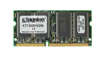 KTT-SO815/256 - Kingston 256MB PC100 100MHz non-ECC Unbuffered CL2 144-Pin SoDimm Memory Module KTT-SO815/256 - Kingston 256MB PC100 100MHz non-ECC Unbuffered CL2 144-Pin SoDimm Memory Module
