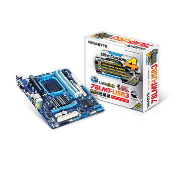 GIGABYTE GA-78LMT-USB3 Socket AM3+/ AMD 760G/ DDR3/ USB3.0/ A&GbE/ MicroATX Motherboard GIGABYTE GA-78LMT-USB3 Socket AM3+/ AMD 760G/ DDR3/ USB3.0/ A&GbE/ MicroATX Motherboard