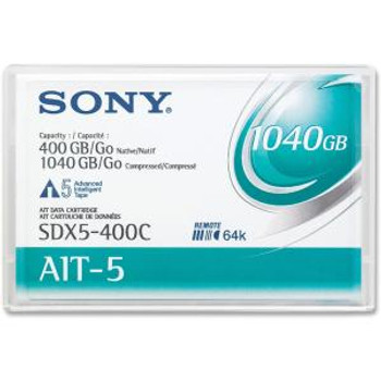 SDX5400C - Sony AIT-5 Tape Cartridge - AIT AIT-5 - 400GB (Native) / 1040GB (Compressed) SDX5400C - Sony AIT-5 Tape Cartridge - AIT AIT-5 - 400GB (Native) / 1040GB (Compressed)