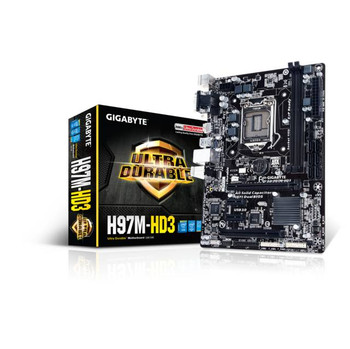GIGABYTE GA-H97M-HD3 LGA1150/ Intel H97/ DDR3/ SATA3&USB3.0/ A&GbE/ MicroATX Motherboard GIGABYTE GA-H97M-HD3 LGA1150/ Intel H97/ DDR3/ SATA3&USB3.0/ A&GbE/ MicroATX Motherboard