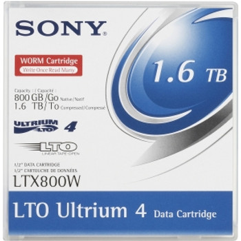 LTX800W/BC - Sony LTX800W LTO Ultrium 4 WORM Data Cartridge with Barcode Labeling - LTO Ultrium - LTO-4 - 800 GB (Native) / 1.60 TB (Compressed) LTX800W/BC - Sony LTX800W LTO Ultrium 4 WORM Data Cartridge with Barcode Labeling - LTO Ultrium - LTO-4 - 800 GB (Native) / 1.60 TB (Compressed)