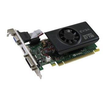 02G-P3-3733-KR - EVGA GeForce GT 730 2GB GDDR5 64bit DVI/HDMI/VGA Low Profile Graphics Card