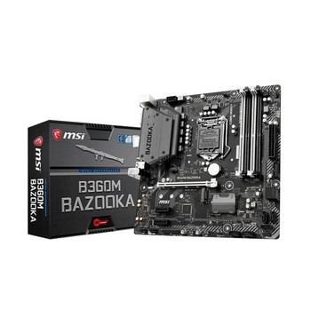 MSI B360M BAZOOKA LGA1151/ Intel B360/ DDR4/ SATA3&USB3.1/M.2/ A&GbE/ MicroATX Motherboard