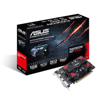 Asus AMD Radeon R7 250 1GB GDDR5 DVI/HDMI/DisplayPort PCI-Express Video Card Asus AMD Radeon R7 250 1GB GDDR5 DVI/HDMI/DisplayPort PCI-Express Video Card