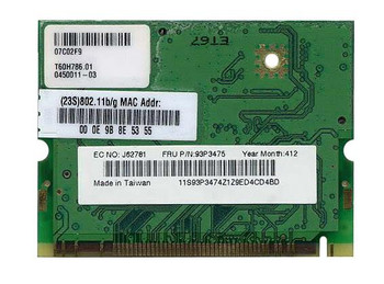 93P347506 - IBM Lenovo 802.11b/g Wireless LAN Mini-PCI Adapter for ThinkPad R50 93P347506 - IBM Lenovo 802.11b/g Wireless LAN Mini-PCI Adapter for ThinkPad R50