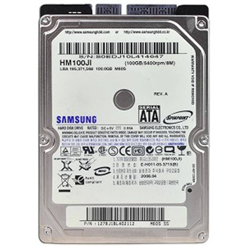 HM100JI - Samsung Spinpoint M60 HM100JI 100 GB 2.5 Internal Hard Drive - SATA/150 - 5400 rpm - 8 MB Buffer