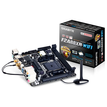 GIGABYTE GA-F2A88XN-WIFI Socket FM2+/ AMD A88X/ DDR3/ SATA3&USB3.0/ WiFi/ A&GbE/ Mini-ITX Motherboard GIGABYTE GA-F2A88XN-WIFI Socket FM2+/ AMD A88X/ DDR3/ SATA3&USB3.0/ WiFi/ A&GbE/ Mini-ITX Motherboard