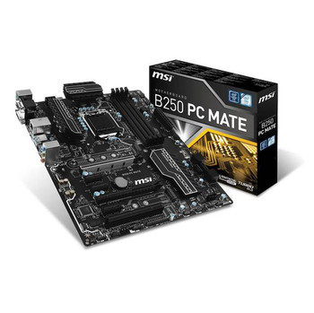 MSI B250 PC MATE LGA1151/ Intel B250/ DDR4/ 2-Way CrossFireX/ SATA3&USB3.1/ M.2/ A&GbE/ ATX Motherboard