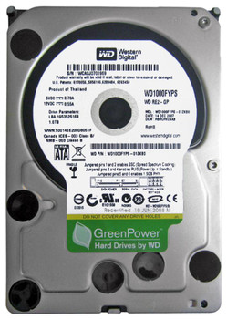 WD1000FYPS - Western Digital RE2-GP 1TB 7200RPM SATA 3.0Gb/s 16MB Cache 3.5-inch Internal Hard Drive WD1000FYPS - Western Digital RE2-GP 1TB 7200RPM SATA 3.0Gb/s 16MB Cache 3.5-inch Internal Hard Drive
