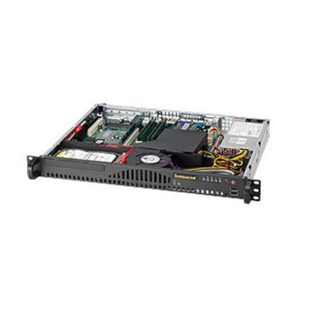 Supermicro SuperChassis CSE-512-203B 200W Mini 1U Rackmount Server Chassis (Black) Supermicro SuperChassis CSE-512-203B 200W Mini 1U Rackmount Server Chassis (Black)