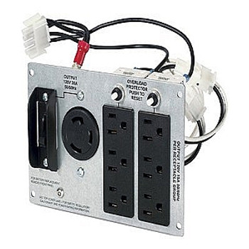 SUA027 - APC Backplate Kit 1, 6 x NEMA L5-30R, NEMA 5-15R Female, Female SUA027 - APC Backplate Kit 1, 6 x NEMA L5-30R, NEMA 5-15R Female, Female