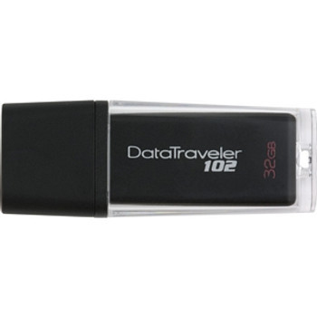 DT102/32GB - Kingston 32GB DataTraveler 102 USB2.0 Flash Drive - 32 GB - USB - External DT102/32GB - Kingston 32GB DataTraveler 102 USB2.0 Flash Drive - 32 GB - USB - External
