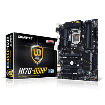 GIGABYTE GA-H170-D3HP LGA1151/ Intel H170/ DDR4/ 2-Way CrossFireX/ SATA3&USB3.1/ M.2&SATA Express/ A&GbE/ ATX Motherboard GIGABYTE GA-H170-D3HP LGA1151/ Intel H170/ DDR4/ 2-Way CrossFireX/ SATA3&USB3.1/ M.2&SATA Express/ A&GbE/ ATX Motherboard