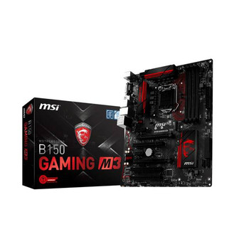 MSI B150 GAMING M3 LGA1151/ Intel B150/ DDR4/ 2-Way CrossFireX/ SATA3&USB3.1/ M.2&SATA Express/ A&GbE/ ATX Motherboard MSI B150 GAMING M3 LGA1151/ Intel B150/ DDR4/ 2-Way CrossFireX/ SATA3&USB3.1/ M.2&SATA Express/ A&GbE/ ATX Motherboard