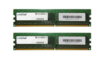 CT850337 - Crucial 4GB Kit (2 X 2GB) PC2-3200 DDR2-400MHz ECC Registered CL3 240-Pin DIMM Single Rank Memory for HP/Compaq ProLiant DL380 G4 Server Mfr