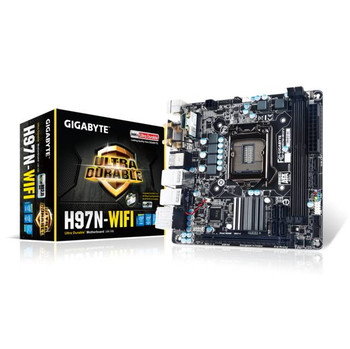 GIGABYTE GA-H97N-WIFI LGA1150/ Intel H97/ DDR3/ SATA3&USB3.0/ WiFi/ A&2GbE/ Mini-ITX Motherboard GIGABYTE GA-H97N-WIFI LGA1150/ Intel H97/ DDR3/ SATA3&USB3.0/ WiFi/ A&2GbE/ Mini-ITX Motherboard