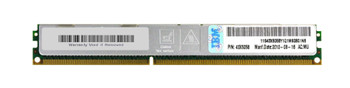 43X5058 - IBM 8GB (1X8GB)1333MHz PC3-10600 240-Pin Dual Rank 2RX4 CL9 ECC Registered DDR3 VLP SDRAM RDIMM IBM Memory for B 43X5058 - IBM 8GB (1X8GB)1333MHz PC3-10600 240-Pin Dual Rank 2RX4 CL9 ECC Registered DDR3 VLP SDRAM RDIMM IBM Memory for B