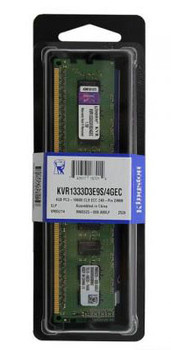 KVR1333D3E9S/4GEC - Kingston 4GB PC3-10600 DDR3-1333MHz ECC Unbuffered CL9 240-Pin DIMM Memory Module w/Thermal Sensor (Elpida C) KVR1333D3E9S/4GEC - Kingston 4GB PC3-10600 DDR3-1333MHz ECC Unbuffered CL9 240-Pin DIMM Memory Module w/Thermal Sensor (Elpida C)
