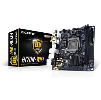 GIGABYTE GA-H170N-WIFI LGA1151/ Intel H170/ DDR4/ SATA3&USB3.0/ M.2&SATA Express/ WiFi/ A&2GbE/ Mini-ITX Motherboard GIGABYTE GA-H170N-WIFI LGA1151/ Intel H170/ DDR4/ SATA3&USB3.0/ M.2&SATA Express/ WiFi/ A&2GbE/ Mini-ITX Motherboard