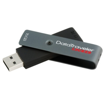 DTL+/16GB - Kingston 16GB DataTraveler Locker USB 2.0 Flash Drive - 16 GB - USB - External DTL+/16GB - Kingston 16GB DataTraveler Locker USB 2.0 Flash Drive - 16 GB - USB - External