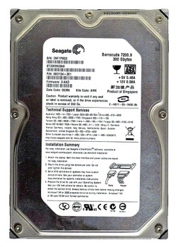 ST3300822AS - Seagate Barracuda 7200.9 300GB 7200RPM SATA 3Gbps 8MB Cache 3.5-inch Internal Hard Drive