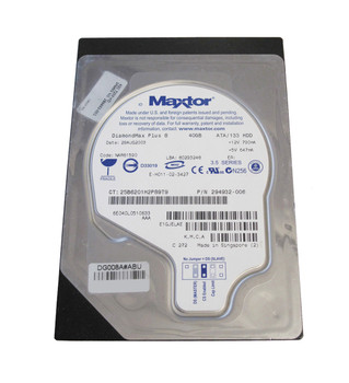 294932-006-U - HP 40GB 7200RPM IDE Ultra ATA-133 3.5-inch Hard Drive 294932-006-U - HP 40GB 7200RPM IDE Ultra ATA-133 3.5-inch Hard Drive
