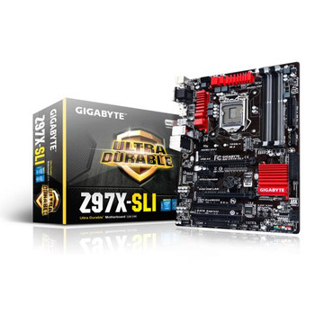 GIGABYTE GA-Z97X-SLI LGA1150/ Intel Z97/ DDR3/ 2-Way CrossFireX & 2-Way SLI/ SATA3&USB3.0/ A&GbE/ ATX Motherboard GIGABYTE GA-Z97X-SLI LGA1150/ Intel Z97/ DDR3/ 2-Way CrossFireX & 2-Way SLI/ SATA3&USB3.0/ A&GbE/ ATX Motherboard