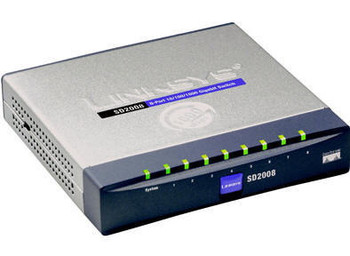 SD2008 - Linksys 8-Port 10/100/1000Mbps Gigabit Ethernet Desktop Switch (Refurbished) SD2008 - Linksys 8-Port 10/100/1000Mbps Gigabit Ethernet Desktop Switch (Refurbished)