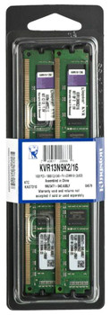 KVR13N9K2/16 - Kingston 16GB (2x8GB) 1333Mhz PC3-10600 Cl9 1.50v Non-ECC Unbuffered DDR3 SDRAM 240-Pin Dimm Memory KVR13N9K2/16 - Kingston 16GB (2x8GB) 1333Mhz PC3-10600 Cl9 1.50v Non-ECC Unbuffered DDR3 SDRAM 240-Pin Dimm Memory