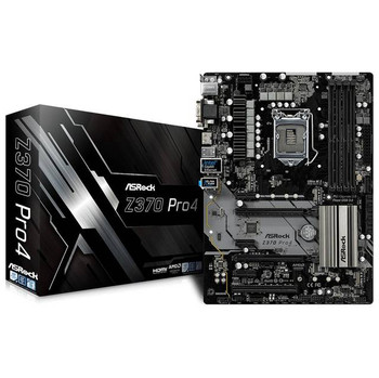 ASRock Z370 PRO4 LGA1151/ Intel Z370/ DDR4/ Quad CrossFireX/ SATA3&USB3.1/ M.2/ A&GbE/ ATX Motherboard