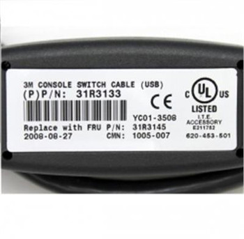 31R3133 - IBM 3M CONSOLE KVM Switch USB Cable 31R3133 - IBM 3M CONSOLE KVM Switch USB Cable