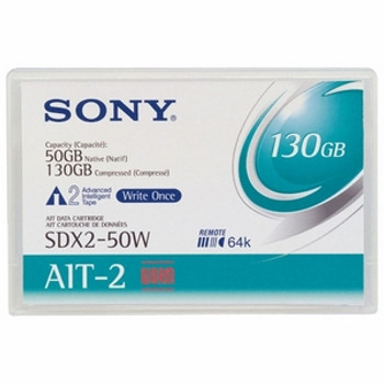 SDX250WN - Sony AIT-2 Tape Cartridge - AIT AIT-2 - 50GB (Native) / 130GB (Compressed) - 1 Pack SDX250WN - Sony AIT-2 Tape Cartridge - AIT AIT-2 - 50GB (Native) / 130GB (Compressed) - 1 Pack