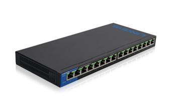 Linksys LGS116P Unmanaged network switch Gigabit Ethernet (10/100/1000) Power over Ethernet (PoE) Bla Linksys LGS116P Unmanaged network switch Gigabit Ethernet (10/100/1000) Power over Ethernet (PoE) Bla