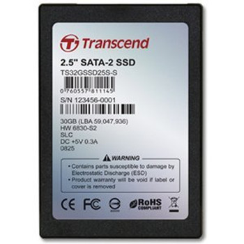 TS32GSSD25S-M - Transcend 32 GB Internal Solid State Drive - 2.5 - SATA/150 TS32GSSD25S-M - Transcend 32 GB Internal Solid State Drive - 2.5 - SATA/150