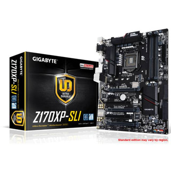 GIGABYTE GA-Z170XP-SLI LGA1151/ Intel Z170/ DDR4/ 3-Way CrossFireX & 2-Way SLI/ SATA3&USB3.1/ M.2&SATA Express/ A&GbE/ ATX Motherboard GIGABYTE GA-Z170XP-SLI LGA1151/ Intel Z170/ DDR4/ 3-Way CrossFireX & 2-Way SLI/ SATA3&USB3.1/ M.2&SATA Express/ A&GbE/ ATX Motherboard