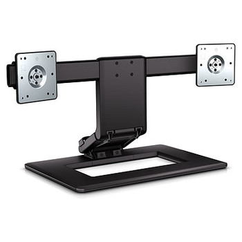 HP Adjust Dual Monitor Stand Black,Silver HP Adjust Dual Monitor Stand Black,Silver