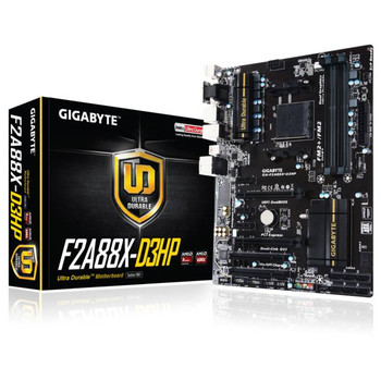 GIGABYTE GA-F2A88X-D3HP Socket FM2+/ AMD A88X/ DDR3/ 2-Way CrossFireX/ SATA3&USB3.1/ A&GbE/ ATX Motherboard GIGABYTE GA-F2A88X-D3HP Socket FM2+/ AMD A88X/ DDR3/ 2-Way CrossFireX/ SATA3&USB3.1/ A&GbE/ ATX Motherboard